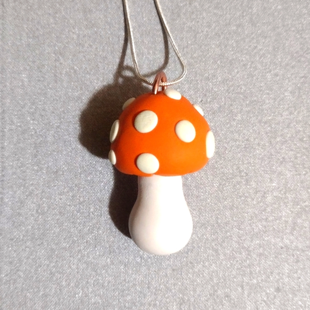Mushroom necklace